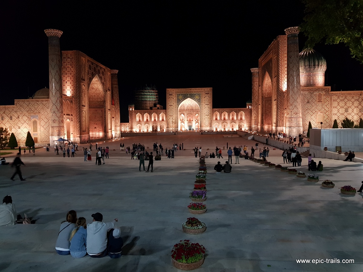 Registan Samarkand night